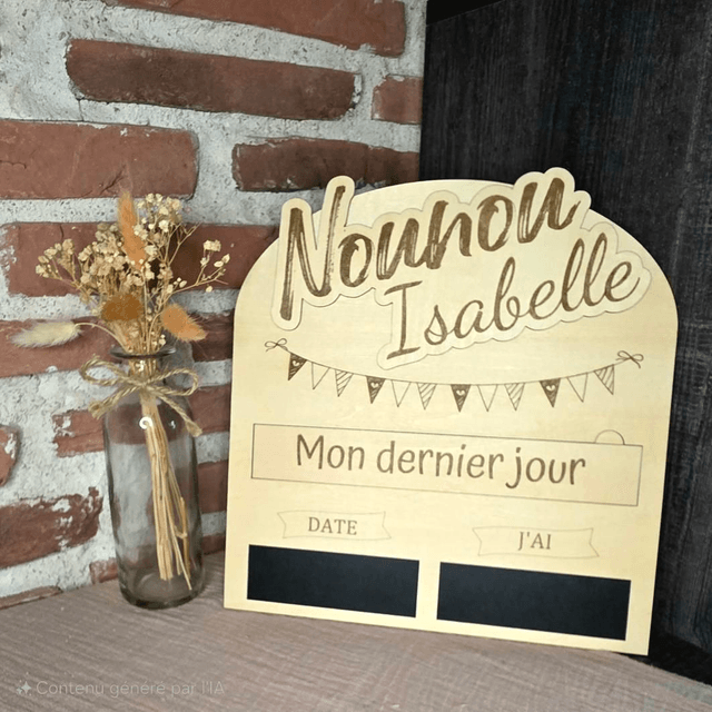 Pancarte Nounou personnalisé