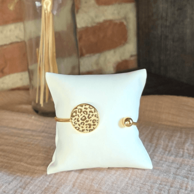 Bracelet Jonc Leopardia 20mm – Élégance et Sauvagerie Réunies