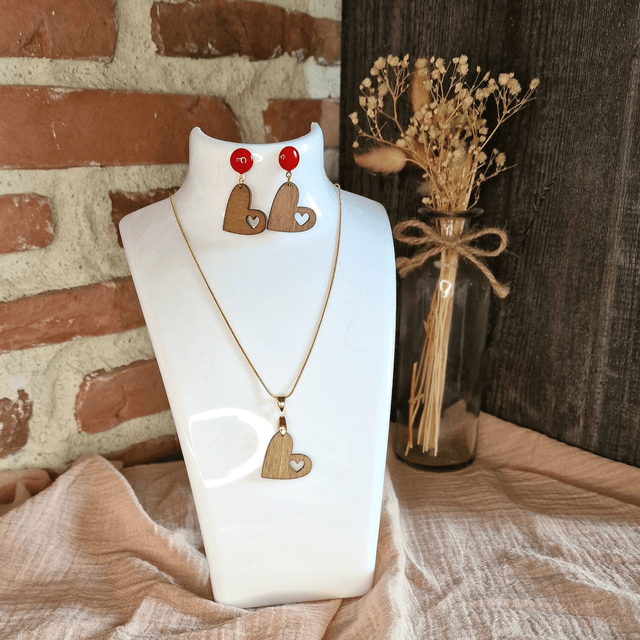 Boucle d'oreilles Red Love