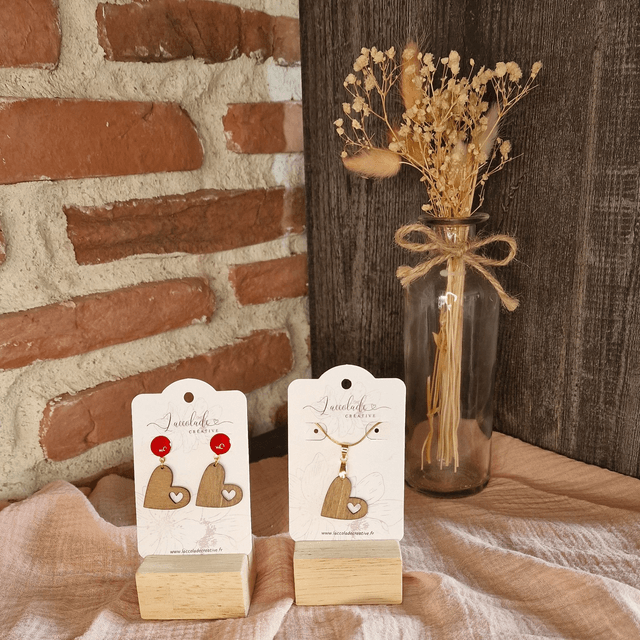 Boucle d'oreilles Red Love