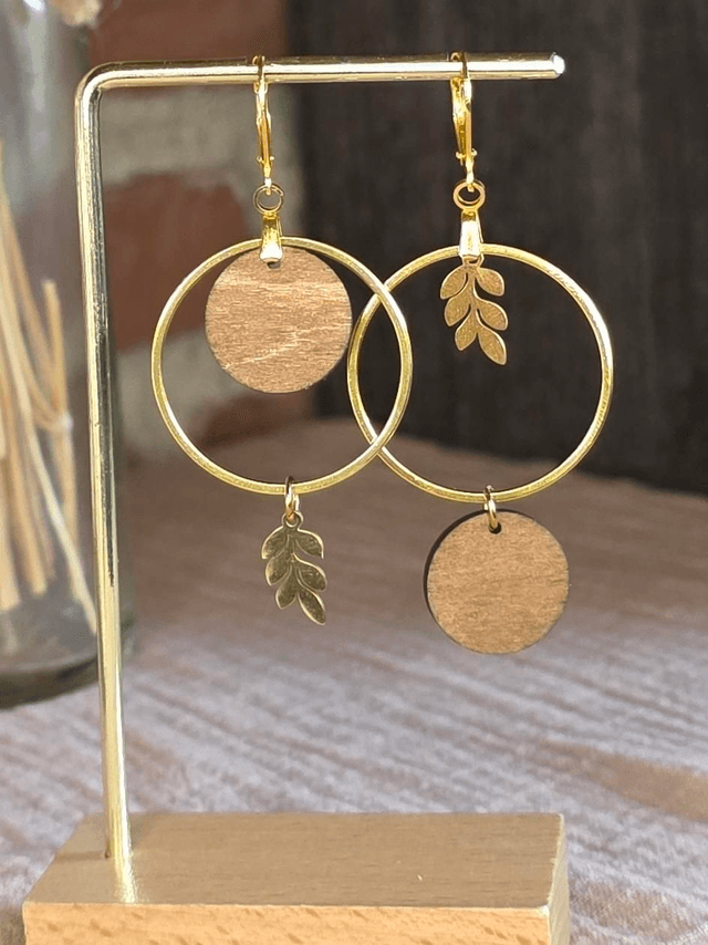 Boucles d’oreilles Nature Dorée 