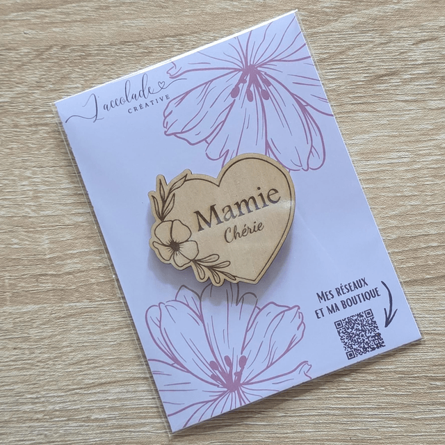 Magnets en bois gravés - Cadeaux personnalisé artisanaux