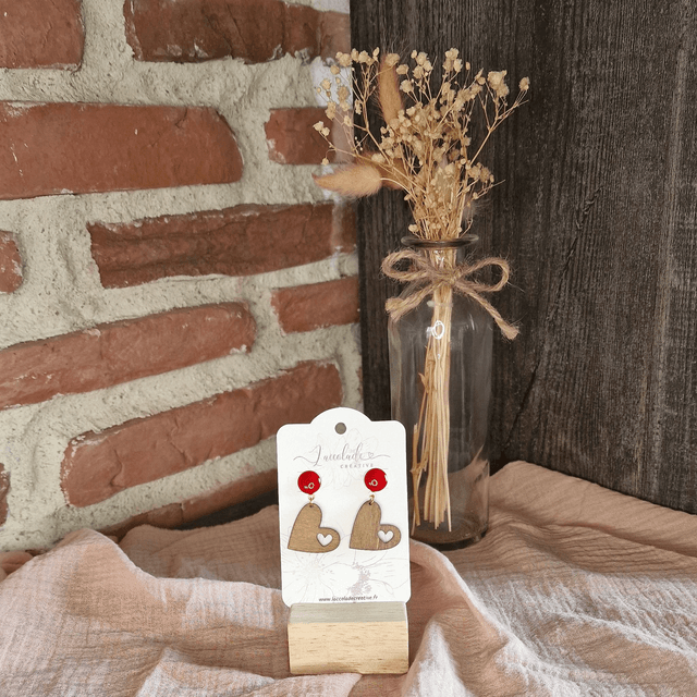 Boucle d&#039;oreilles Red Love